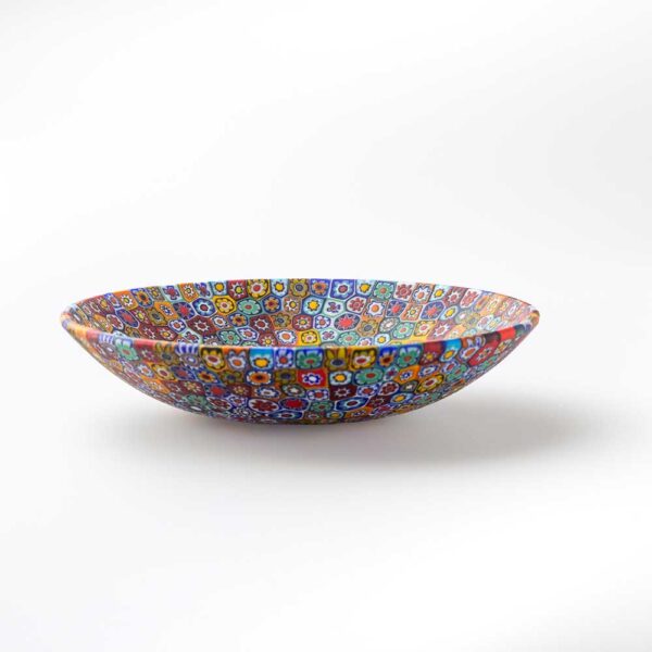 Millefiori bowl in multicolor Millefiori Murano glass ø 13 cm - Image 2