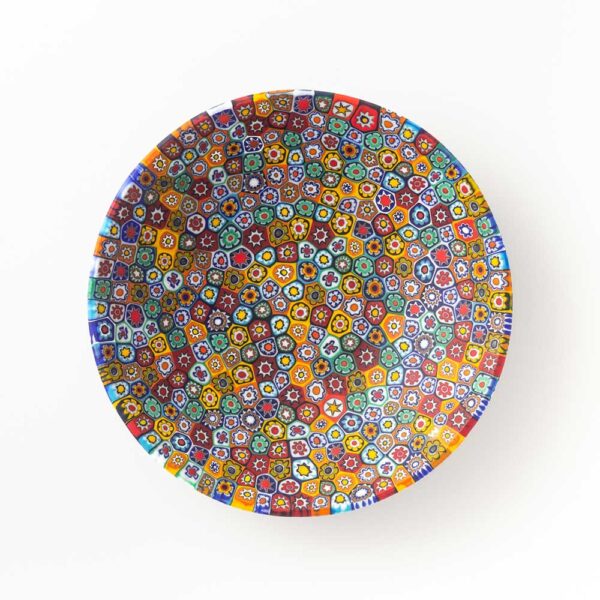 Millefiori bowl in multicolor Millefiori Murano glass ø 13 cm - Image 1